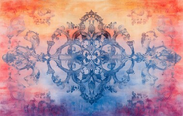 49. **Full-size seamless elegant rug design featuring flowing patterns and soft gradients**