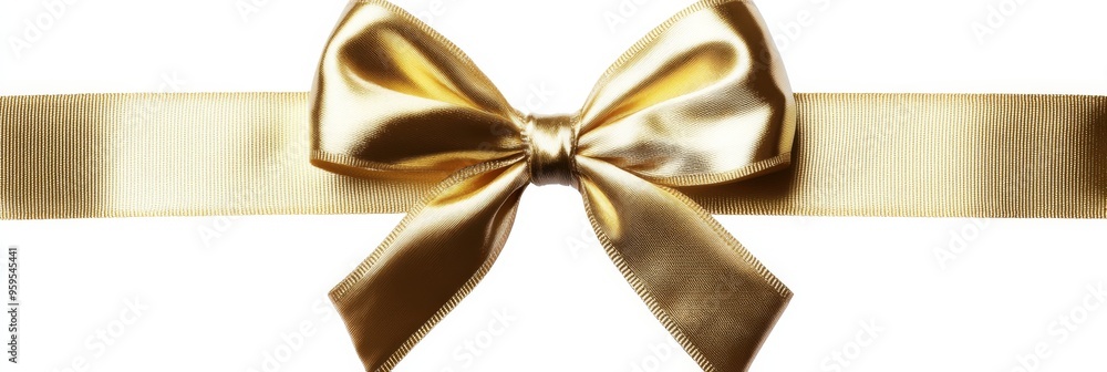 Poster the shiny gold bow is tied neatly with a matching ribbon, creating an elegant focal point that enhan