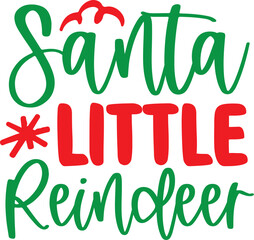 Fototapeta premium Cute Funny Christmas SVG Designs