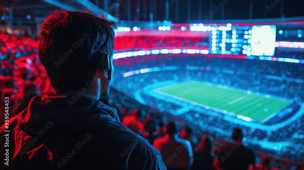 Poster enhanced security through real-time crowd monitoring at sports stadium with suspicious activity iden