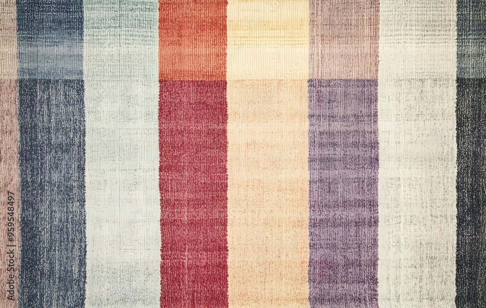 Poster 41. **full-size seamless scandinavian rug design with simple lines and muted colors**