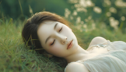 Peaceful Soul in Nature's Embrace