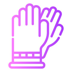 Obraz premium gloves Gradient icon