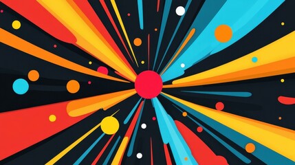 Explore vibrant speed and dot lines in this modern abstract vector background, perfect for bold designs and illustrations.