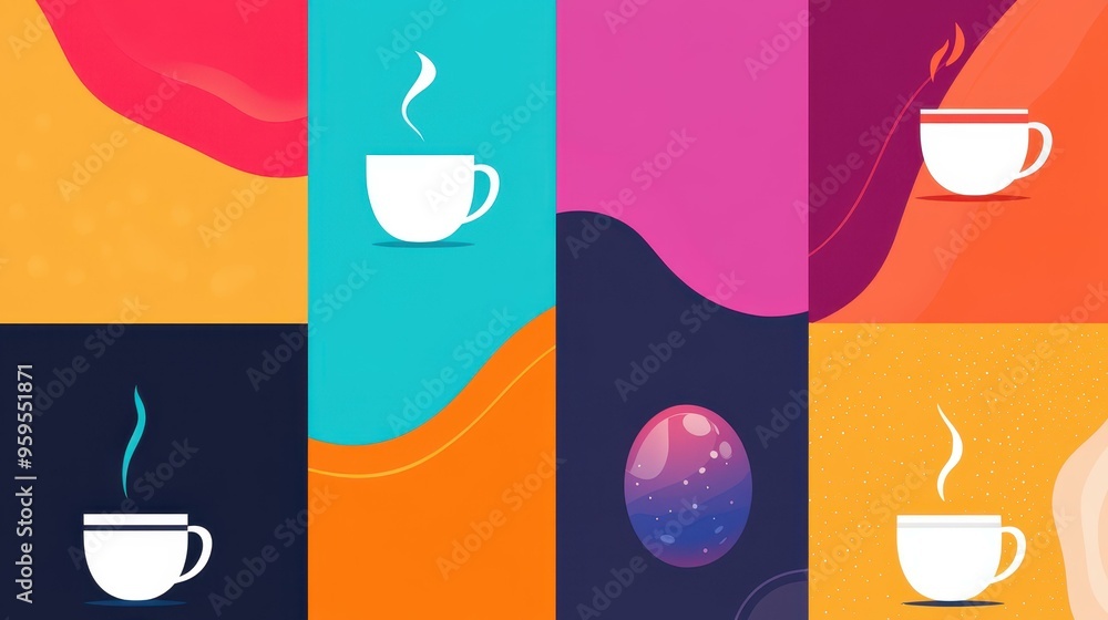 Poster explore vibrant gradient shapes and abstract backgrounds for your graphic design projects with moder