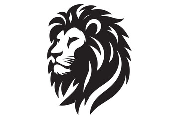 Lion Silhouette Icon Symbol of Power and Bravery