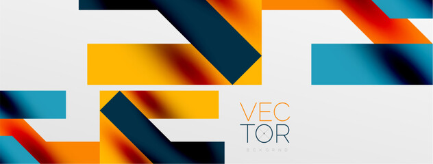 Colorful squares, lines minimal abstract background. Vector Illustration For Wallpaper, Banner, Background, Card, Book Illustration, landing page