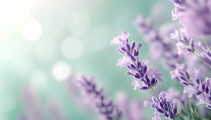 Obraz premium A single pastel color, such as mint green or lavender, providing a soothing and simple backdrop