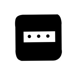 Black Electrical outlet icon