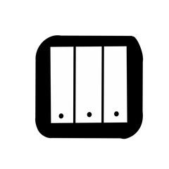 Black Electrical outlet icon