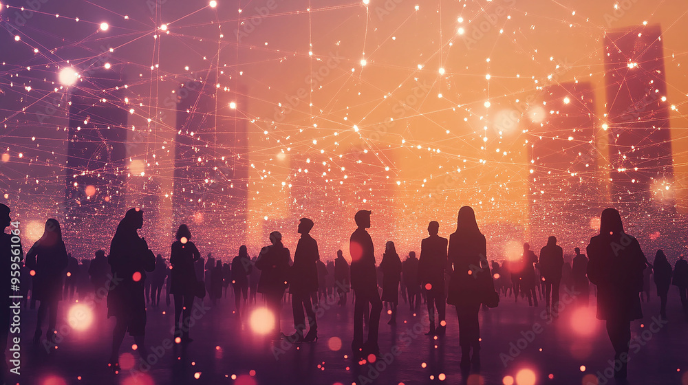 Aufkleber creating connections in a digital world