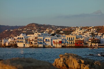 Mykonos, sitting in the Aegean Sea, is one of the most famous Greek Islands