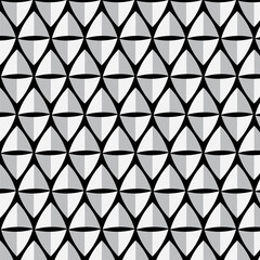 Black and white geometric seamless pattern for wallpaper design