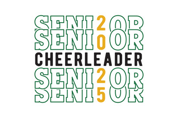 Class of 2025 svg, Graduation SVG, Senior 2k25 Svg, Graduation T shirt, silhouette, Christmas svg, Cut File Cricut, Education Hand drawn lettering, vector illustration of a graduating class of 2025