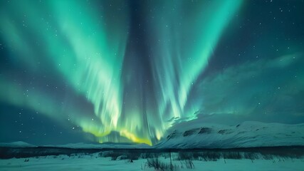 Naklejka premium Aurora Borealis