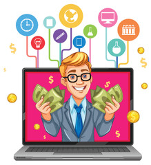 Online Business Success Concept