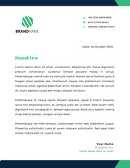 Professional company business and corporate letterhead design