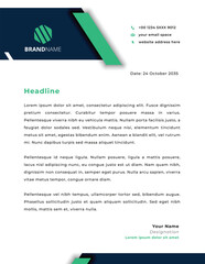Professional company business and corporate letterhead design