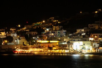 Fototapeta premium Mykonos, sitting in the Aegean Sea, is one of the most famous Greek Islands