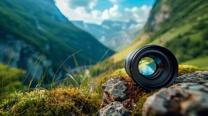 Camera Lens Mountain Landscape World Photography Day