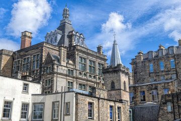 Historical monuments in Edinburgh Scotland