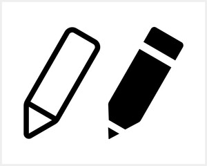 Pencil icon isolated. School symbol. Business icon. Vector stock illustration