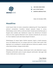 Professional company business and corporate letterhead design