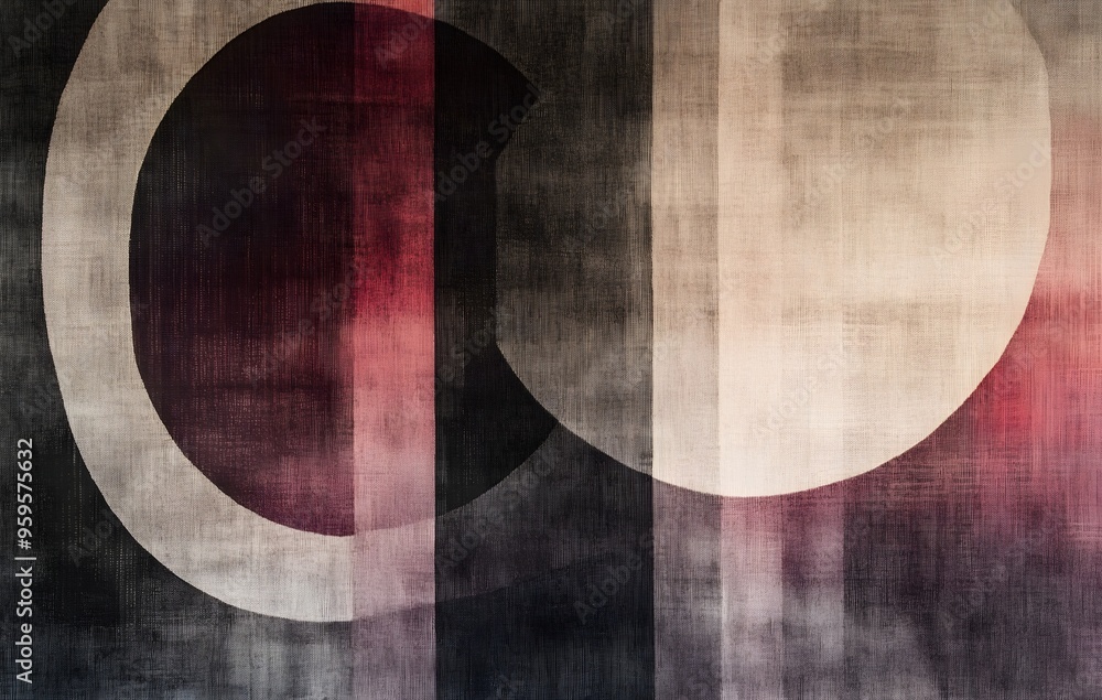 Poster 45. **full-size contemporary rug pattern with a seamless combination of abstract forms and gradient 