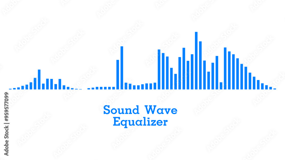 Poster sound wave with bar symbols music for backdrop transparency graphics