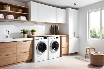 washing machine in the Laundrie Room