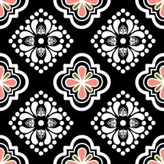 Abstract ethnic geometric pattern design for background or Wallpaper.Ikat,