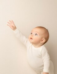 Newborn baby reaching out, symbolizing the start of a new life.