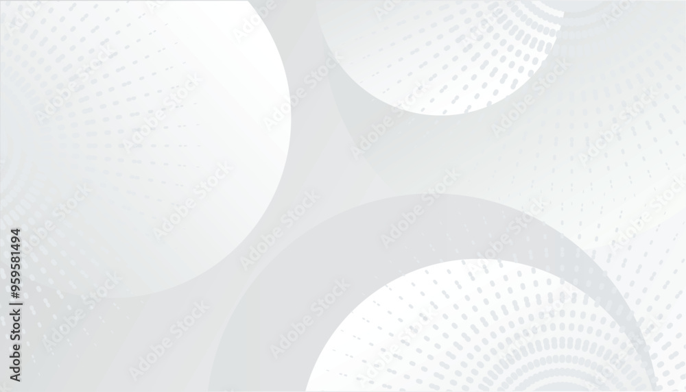 Poster abstract circles halftone dots pattern