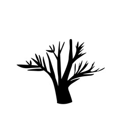 Dead tree silhouettes