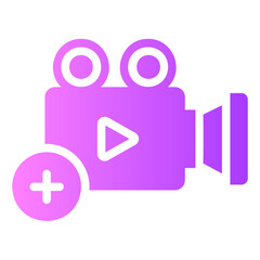 add video Gradient icon