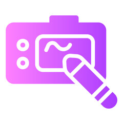graphic tablet Gradient icon