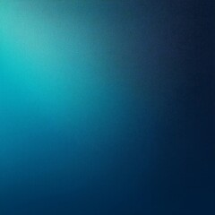 Gradient Background with A Grainy Texture, Transitioning from Deep Blue to Soft Teal