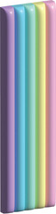 3d vertically rainbow