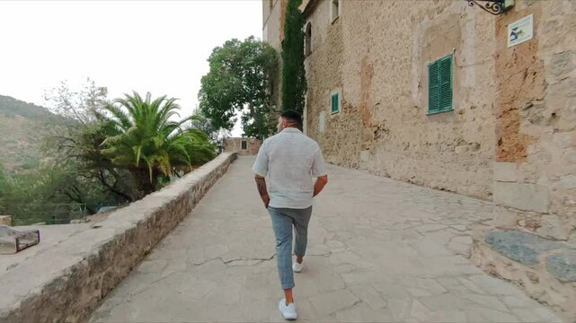 Exploring the village of Deia