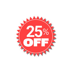 Special offer discount label with different sale percentage. 25 20 10 15  off with transparent...
