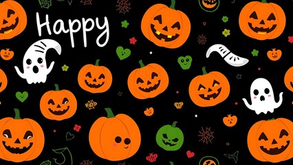 halloween seamless pattern