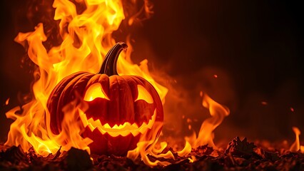 fire in the fireplace