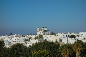 Naklejka premium Exploring the Greek Island of Paros