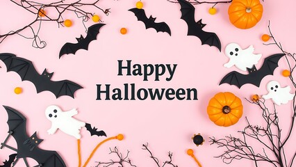 halloween background with pumpkin