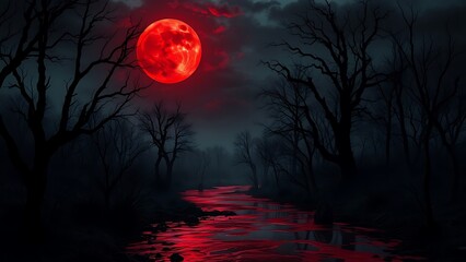 spooky halloween night