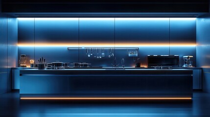 Obraz premium Frontal view of a sleek