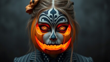 scary halloween pumpkin