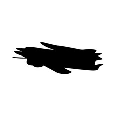 Set of thick brushstrokes