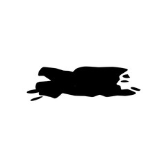 Set of thick brushstrokes