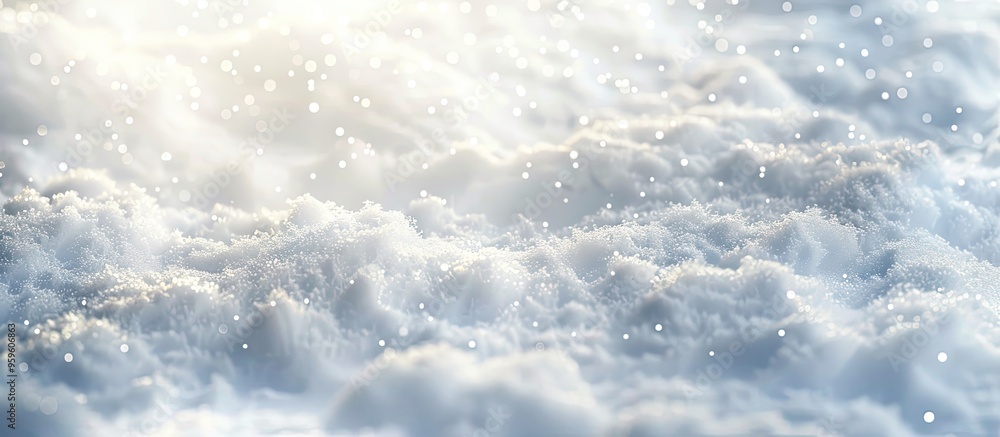 Poster snow texture backdrop with copy space